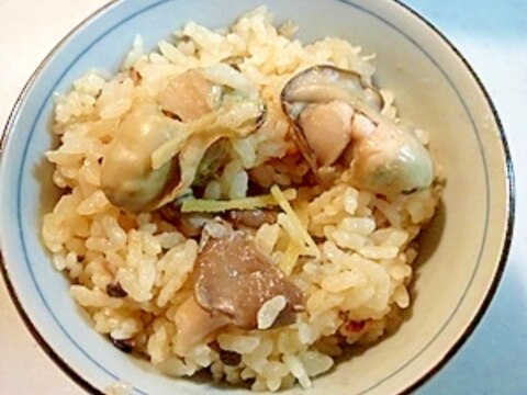 美味しい金芽米で！牡蠣ご飯